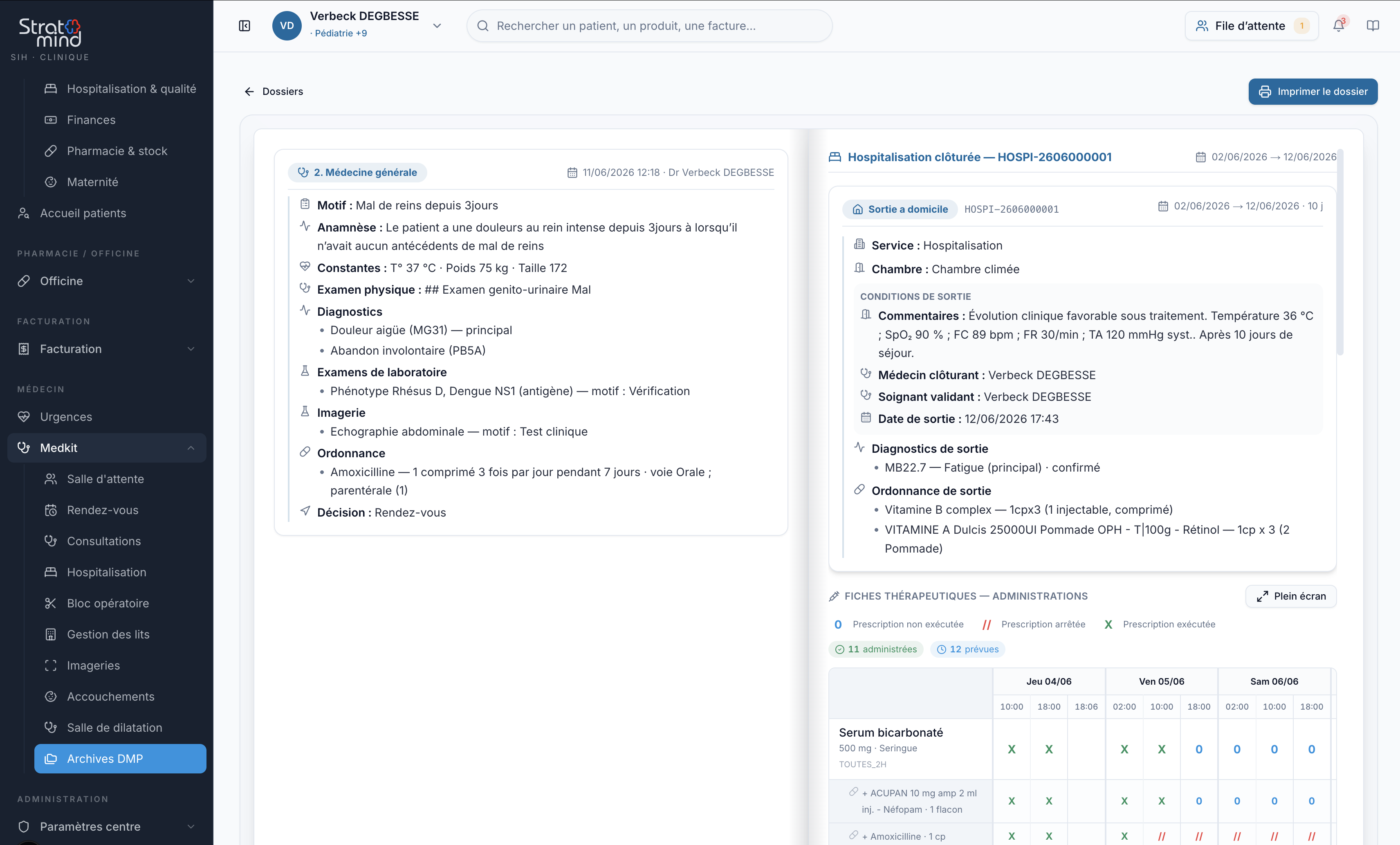 Dossier médical partagé — Archives DMP